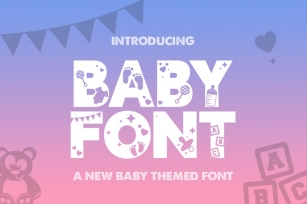 Baby Silhouette Font Font Download