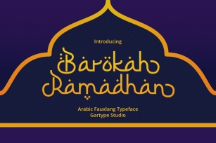 Barokah Ramadhan - Arabic Fauxlang Font Font Download