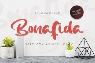 Bonafida - Calm and Quirky Font Font Download
