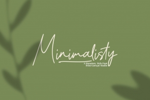Minimalisty - Signature Style Font  Web Font Font Download