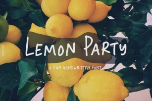 Lemon Party - A Fun Handwritten Font Font Download
