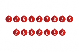 Christmas Bubbles Font Download