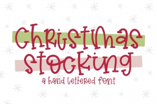 Christmas Stocking Font Download