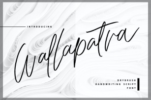 Wallapatra | Drybrush Handwriting Script Font Font Download