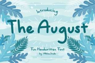 Web font - The August - Fun Handwritten Font Font Download