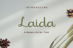 Laida - Modern script Font Download