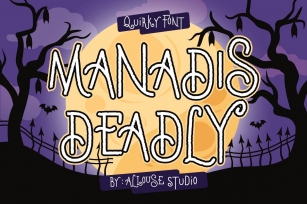 Manadis Deadly - Quirky Font Font Download