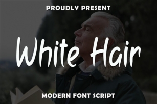White Hair Font Download