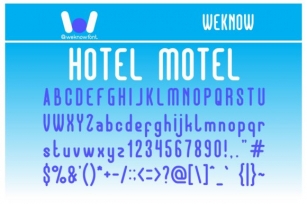 Hotel Motel Font Download