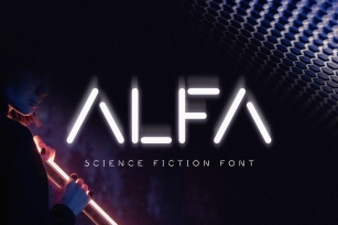 Alfa - Minimal Science Font Font Download