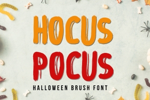 Hocus Focus - Halloween Brush Font Font Download