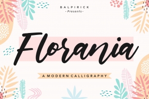 Florania Modern Calligraphy Font Font Download