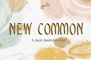 New Common Font Download