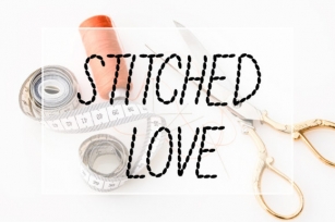 Stitched Love Font Download