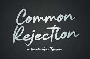 Common Rejection Font Download