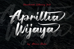 Web font - Aprillia Wijaya - Handmade Lettering Font Font Download