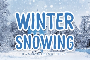 Winter Snowing Font Download