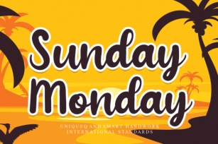 Sunday Monday Font Download