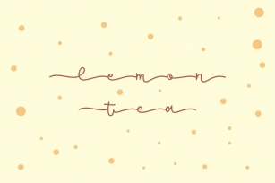 Lemon Tea Font Download