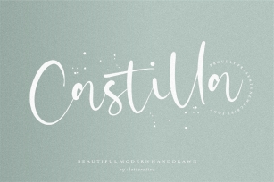 Castilla Beautiful Modern Handdrawn Font Font Download