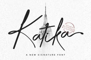 KATIKA - A New Signature Font Font Download
