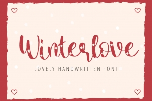 Winter Love - Lovely Handwritten Font For Your Crafting Font Download