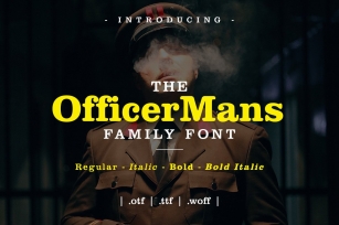 Officer Mans Family Font Font Download