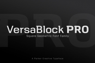 VersaBlock Pro Sharp Geometric Webfont Font Download