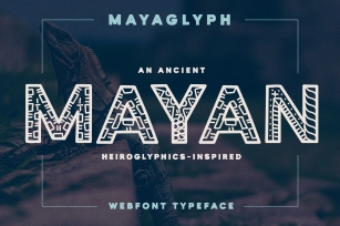 Mayaglyph - Aztec Pattern Webfont Font Download