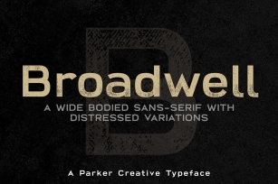 Broadwell Bold Distressed Webfont Font Download