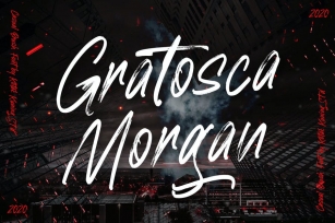 Gratosca Morgan - Brush Font Font Download