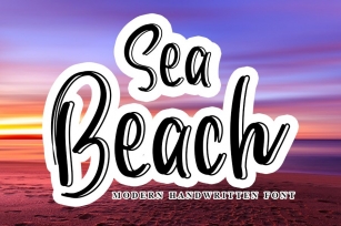 Sea Beach - Modern Handwritten Font Font Download