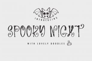 Spooky Night- An all capital handwitten font Font Download