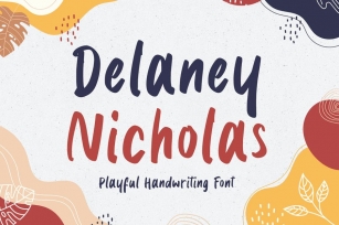 Delaney Nicholas - Playful Font Font Download