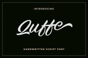 Quffe Handwritten Script Font Font Download