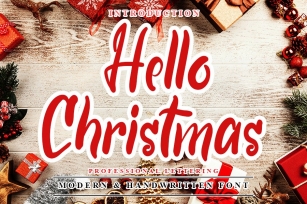 Hello Christmas - Modern Holiday Font Font Download
