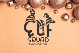 Elf Squad - Elf Font Duo | Funny Christmas Font Font Download