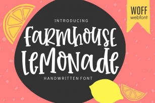 Web Font Farmhouse Lemonade Font Download