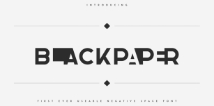 Blackpaper Font Download