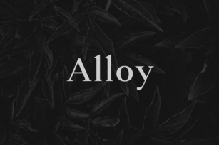 Alloy Font Download