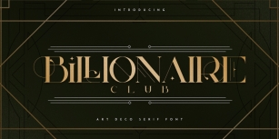 Billionaire Club Font Download