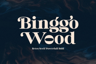 Binggo Wood Display Font Download