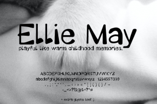 Ellie May | Cute Font Handwriting (Bold Display) Font Download