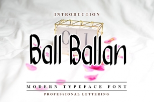 Ball Ballan - Modern Typeface Font Download