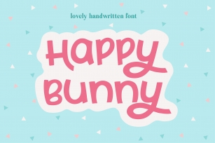 Happy Bunny Handwritten Font Font Download
