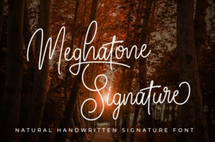 Meghatone Signature Font Download
