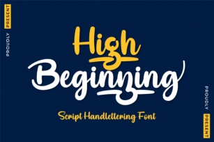 High Beginning Font Download