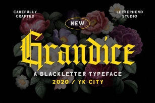 Grandice - Blackletter Typeface Font Download