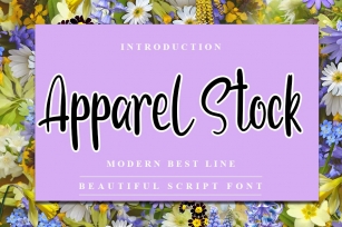 Apparel Stock - Modern Handwritten Font Font Download
