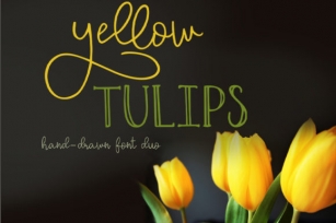 Yellow Tulips Font Download